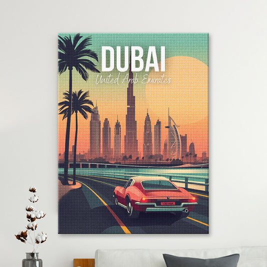 Dubai United Arab Emirates Cityscape Diamond Painting