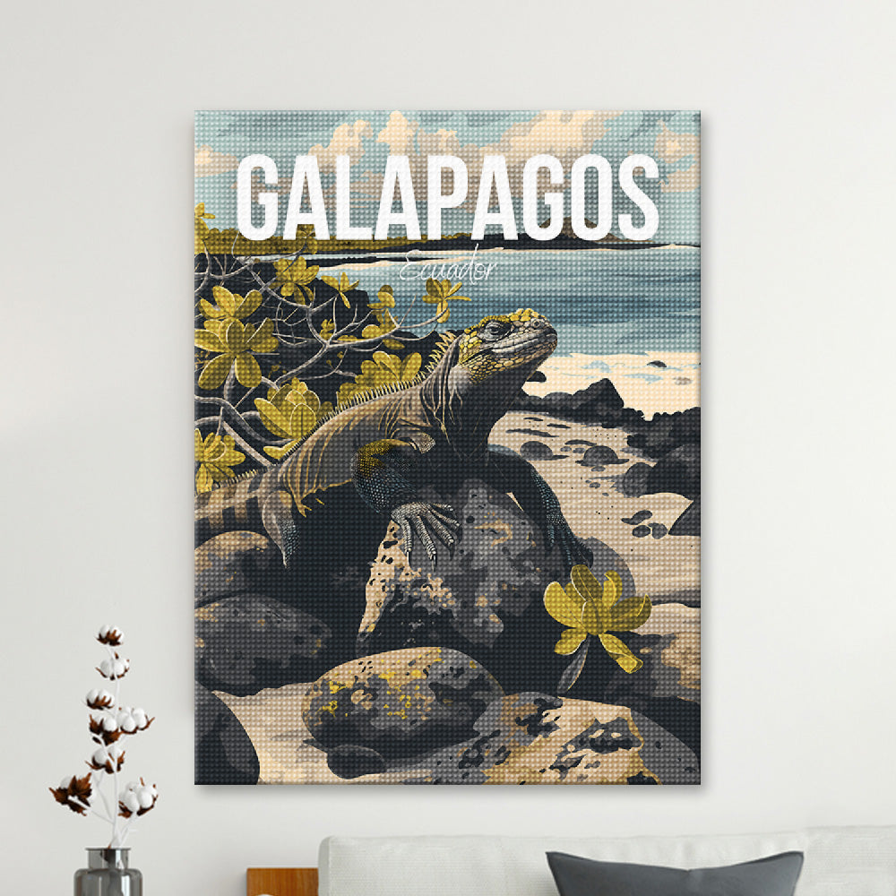 Galapagos Ecuador Cityscape Diamond Painting