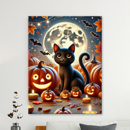 Halloween Cat Diamond Painting