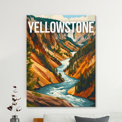 Yellowstone National Park Cityscape Diamond Painting