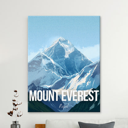 Mount Everest Nepal Cityscape Diamond Painting