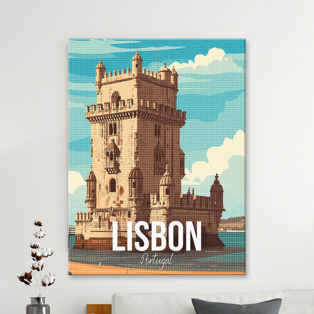 Lisbon Portugal Cityscape Diamond Painting