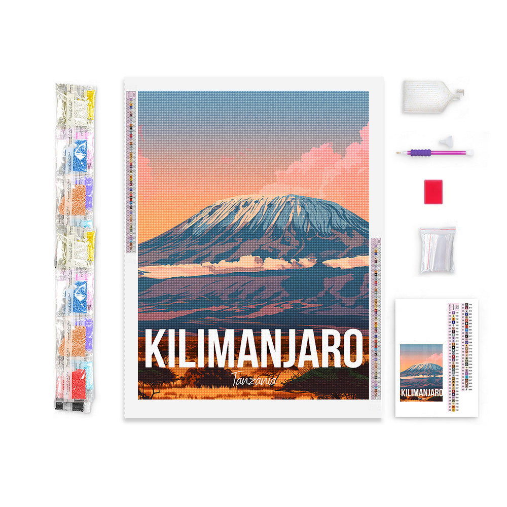 Kilimanjaro Tanzania Cityscape Diamond Painting