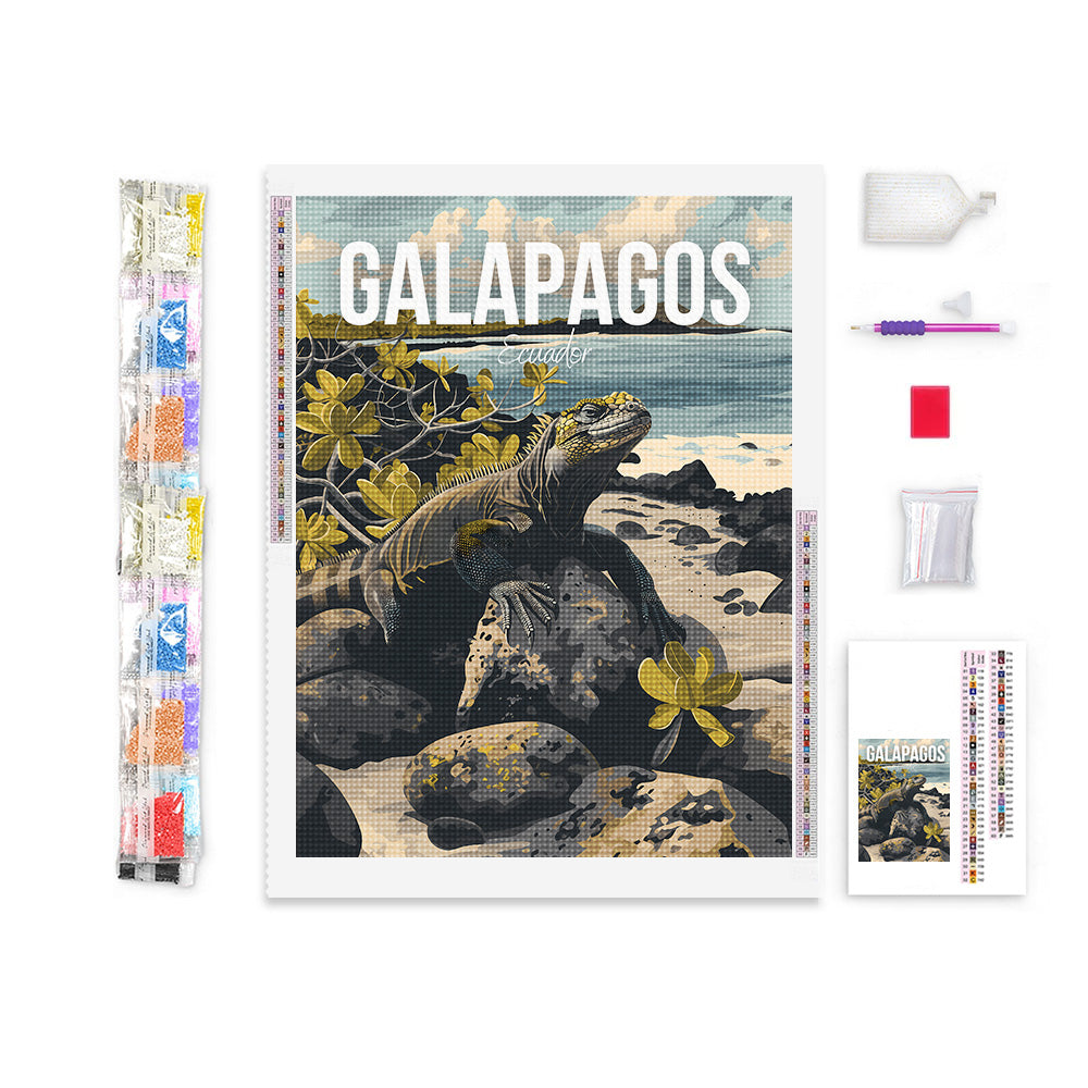 Galapagos Ecuador Cityscape Diamond Painting