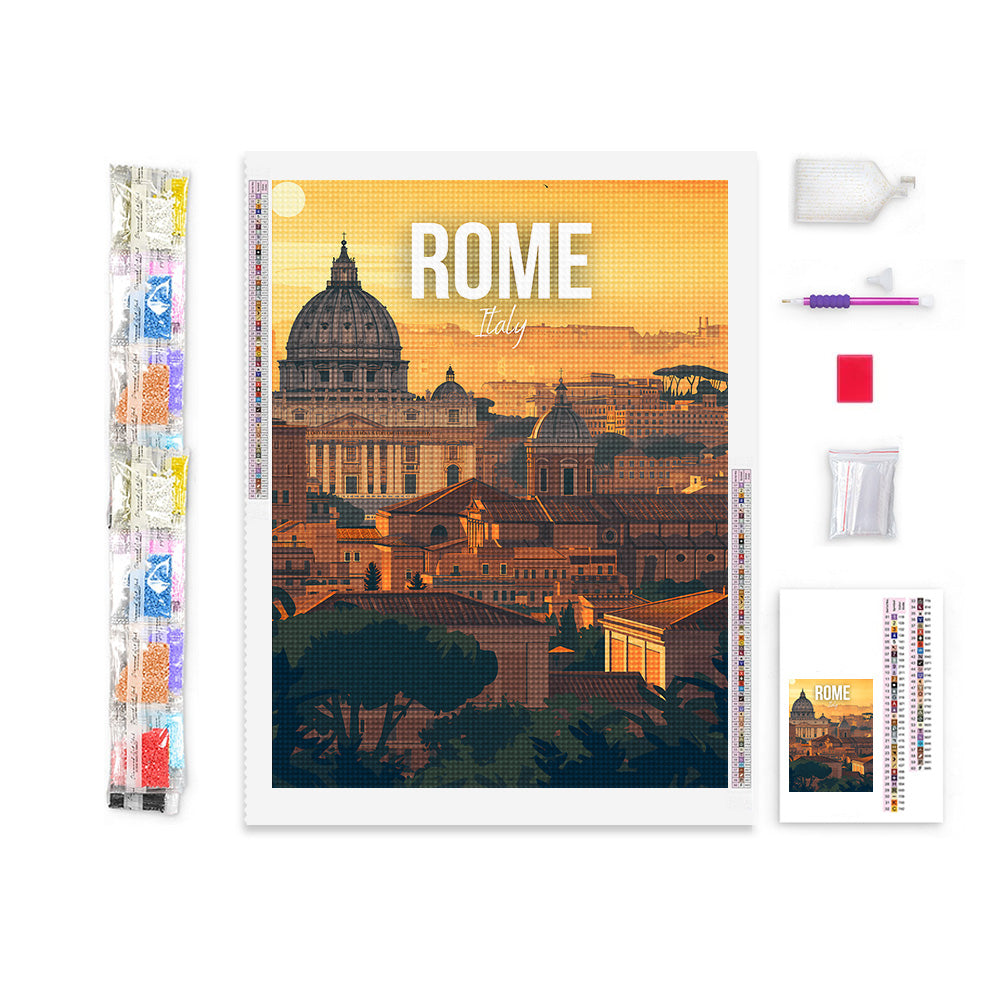 Rome Italy Cityscape Diamond Painting