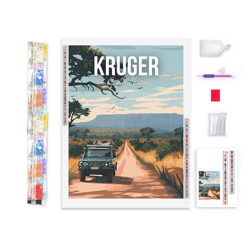 Kruger South Africa Cityscape Diamond Painting