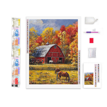 Autumn on the Farm Diamond Painting