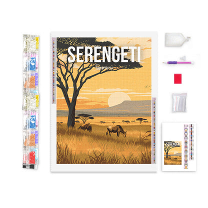 Serengeti National Park Tanzania Cityscape Diamond Painting