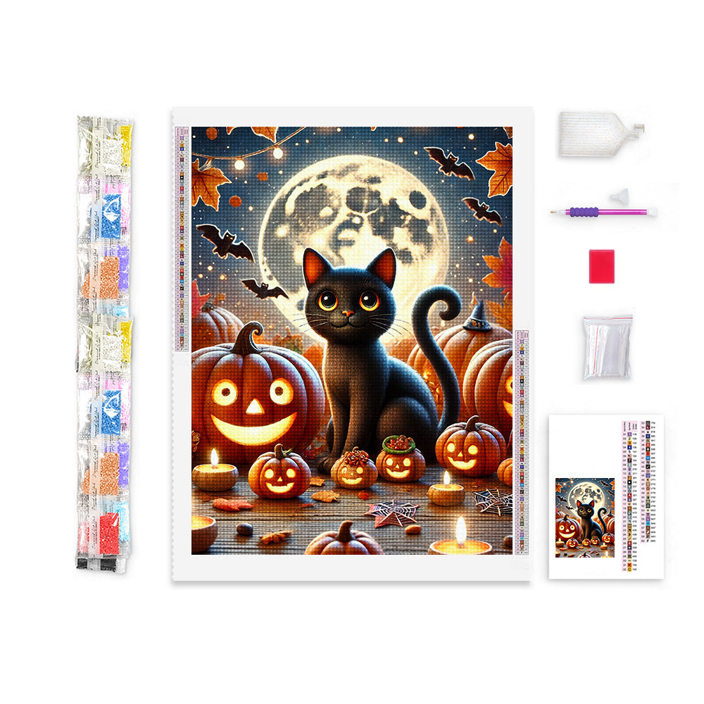 Halloween Cat Diamond Painting