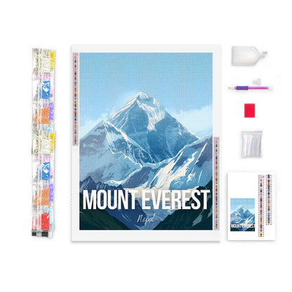 Mount Everest Nepal Cityscape Diamond Painting