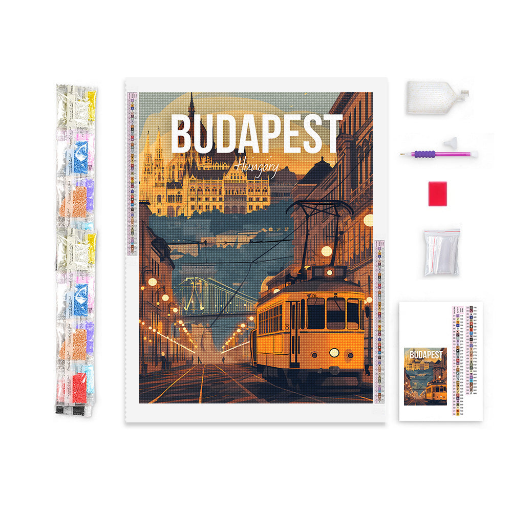 Budapest Hungary Cityscape Diamond Painting