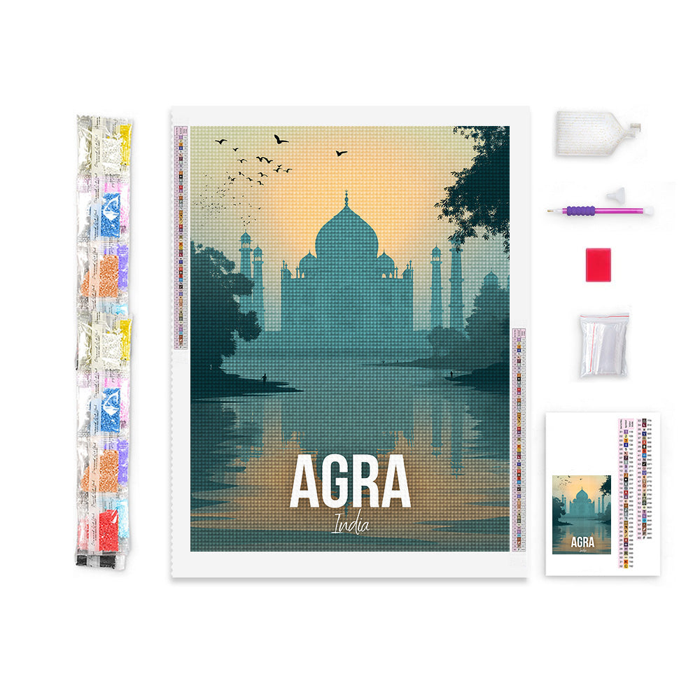 Agra India Cityscape Diamond Painting