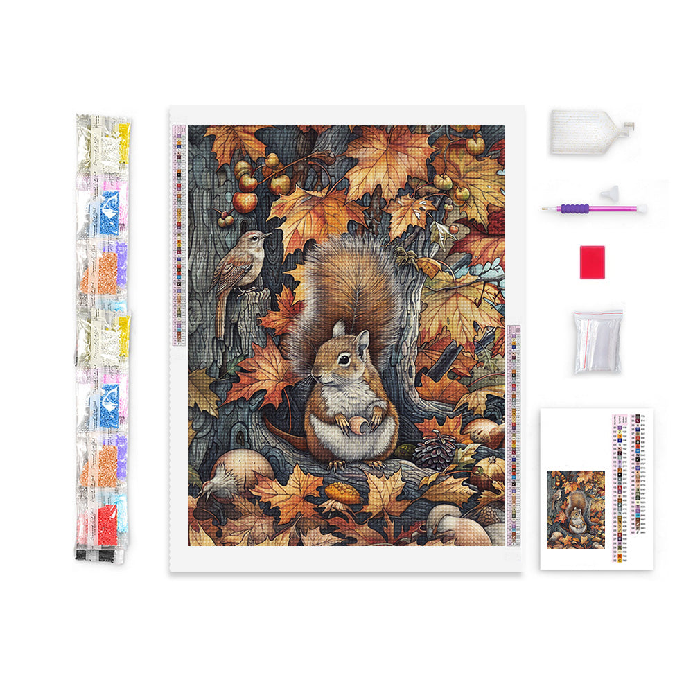 Nuts for Fall Diamond Painting