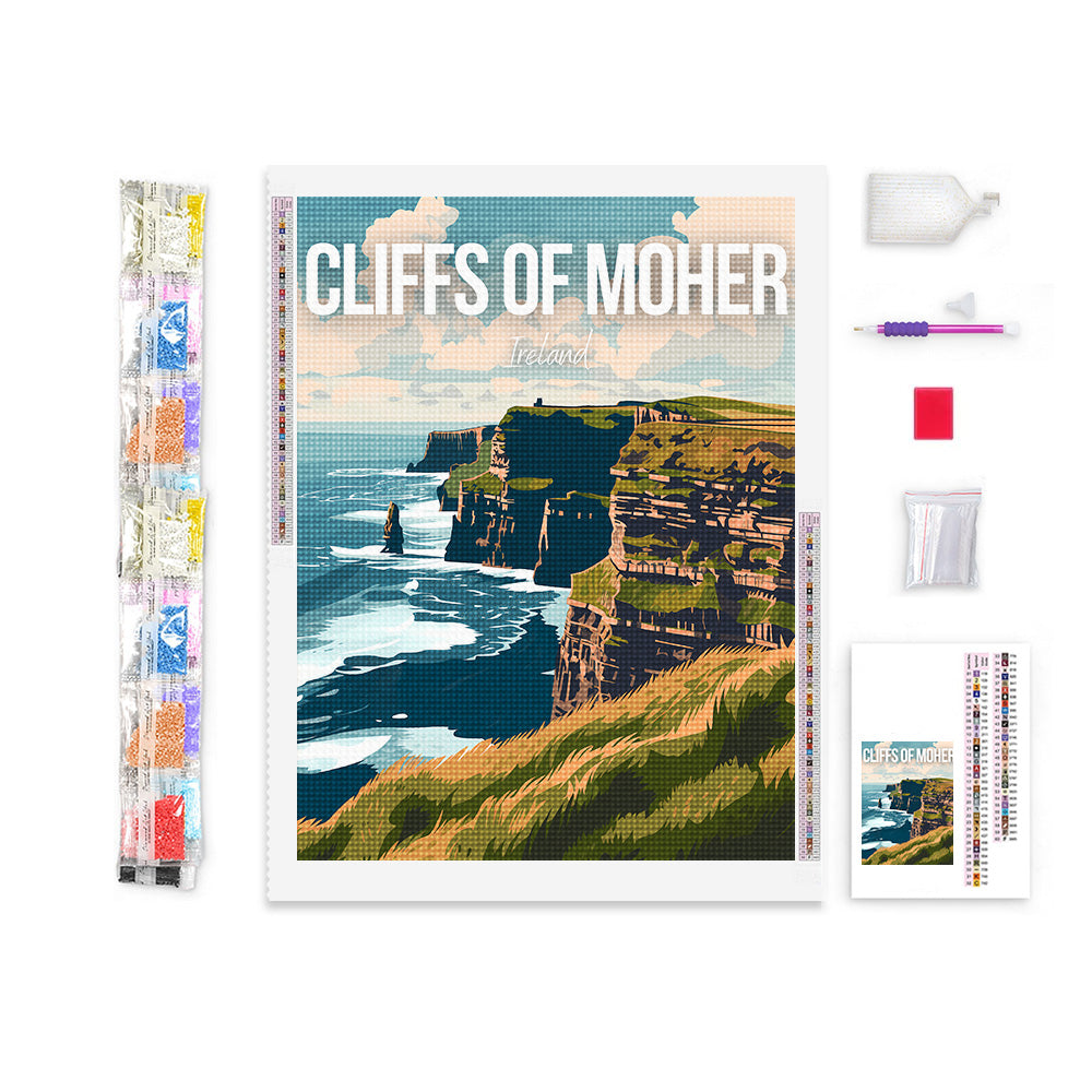 Cliffs of Moher Ireland Cityscape Diamond Painting