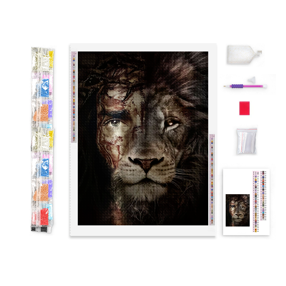 God Lion Diamond Painting