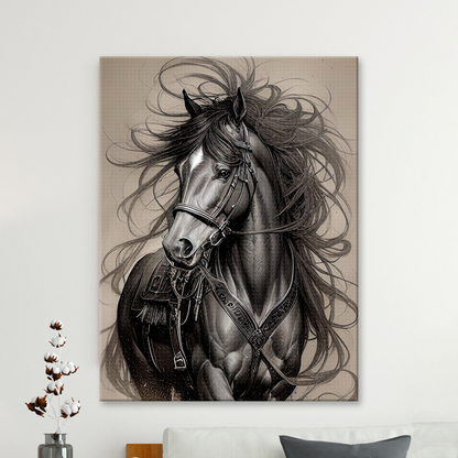 Wonder Hair Horse Diamond Painting