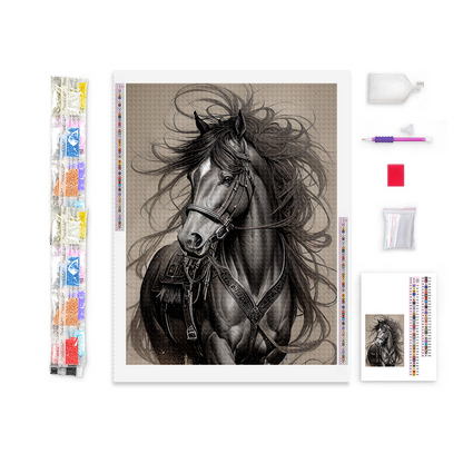 Wonder Hair Horse Diamond Painting
