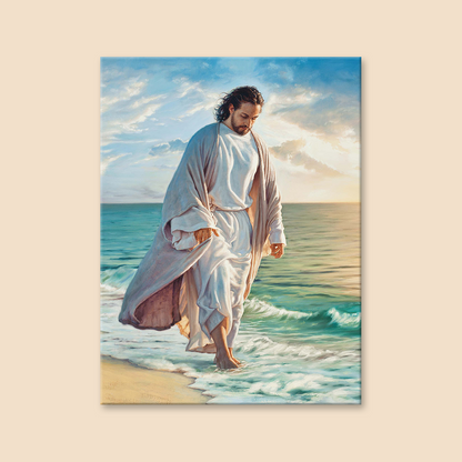 Jesus Walking on The Beach | Paint by Numbers Kit