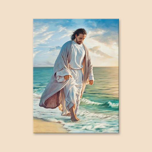 Jesus Walking On The Beach Diamond Painting