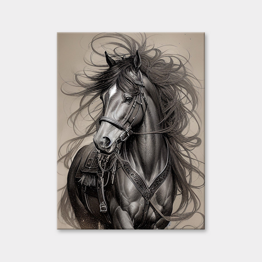 Wonder Hair Horse Diamond Painting