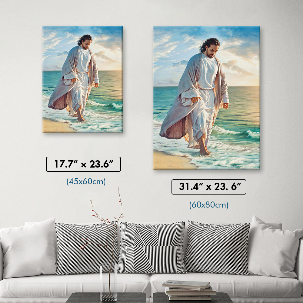 Jesus Walking On The Beach Diamond Painting