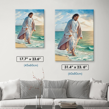 Jesus Walking On The Beach Diamond Painting