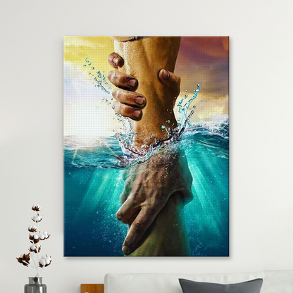 Jesus Saving Hand Diamond Painting