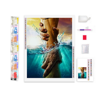 Jesus Saving Hand Diamond Painting