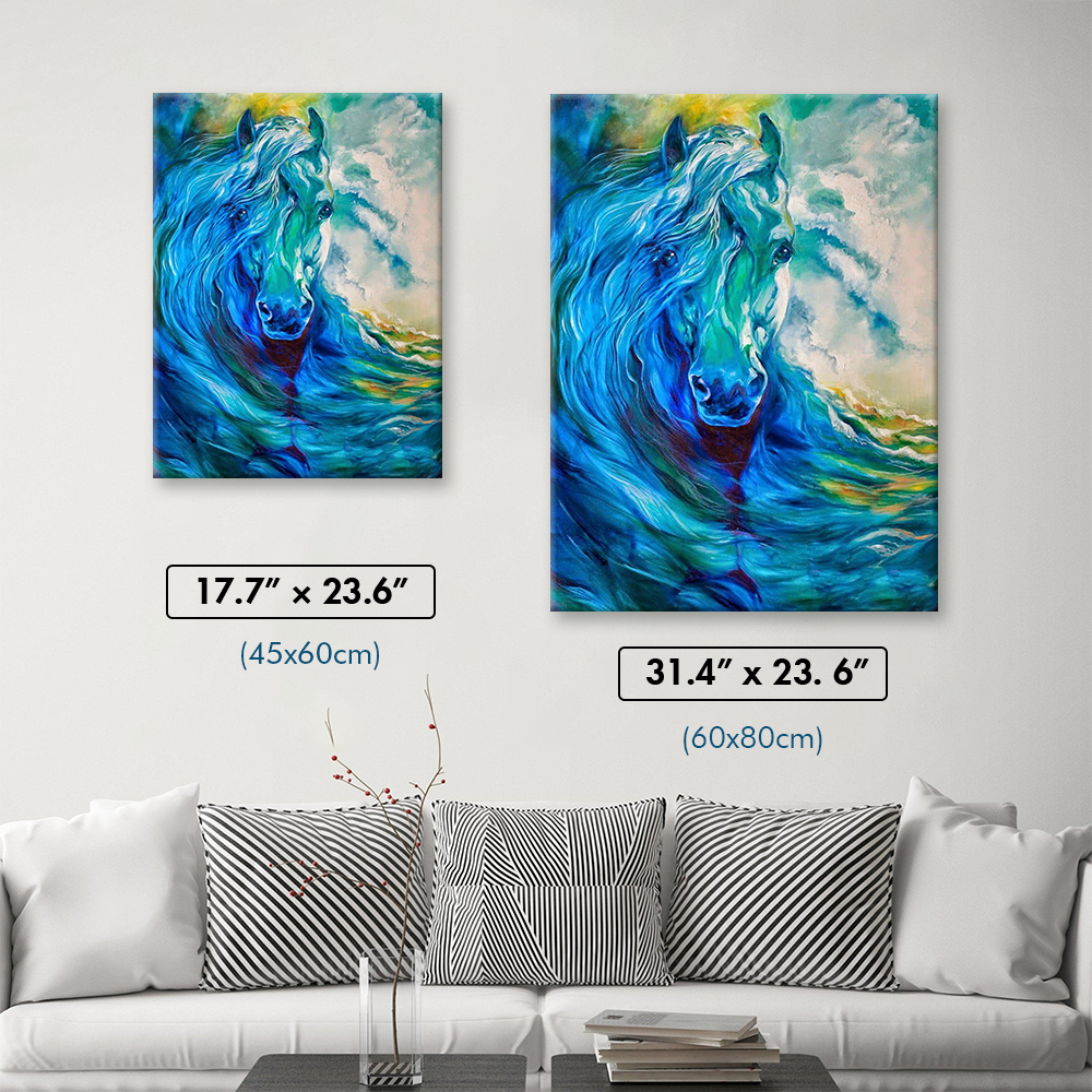 Blue Wave Horse Diamond Painting