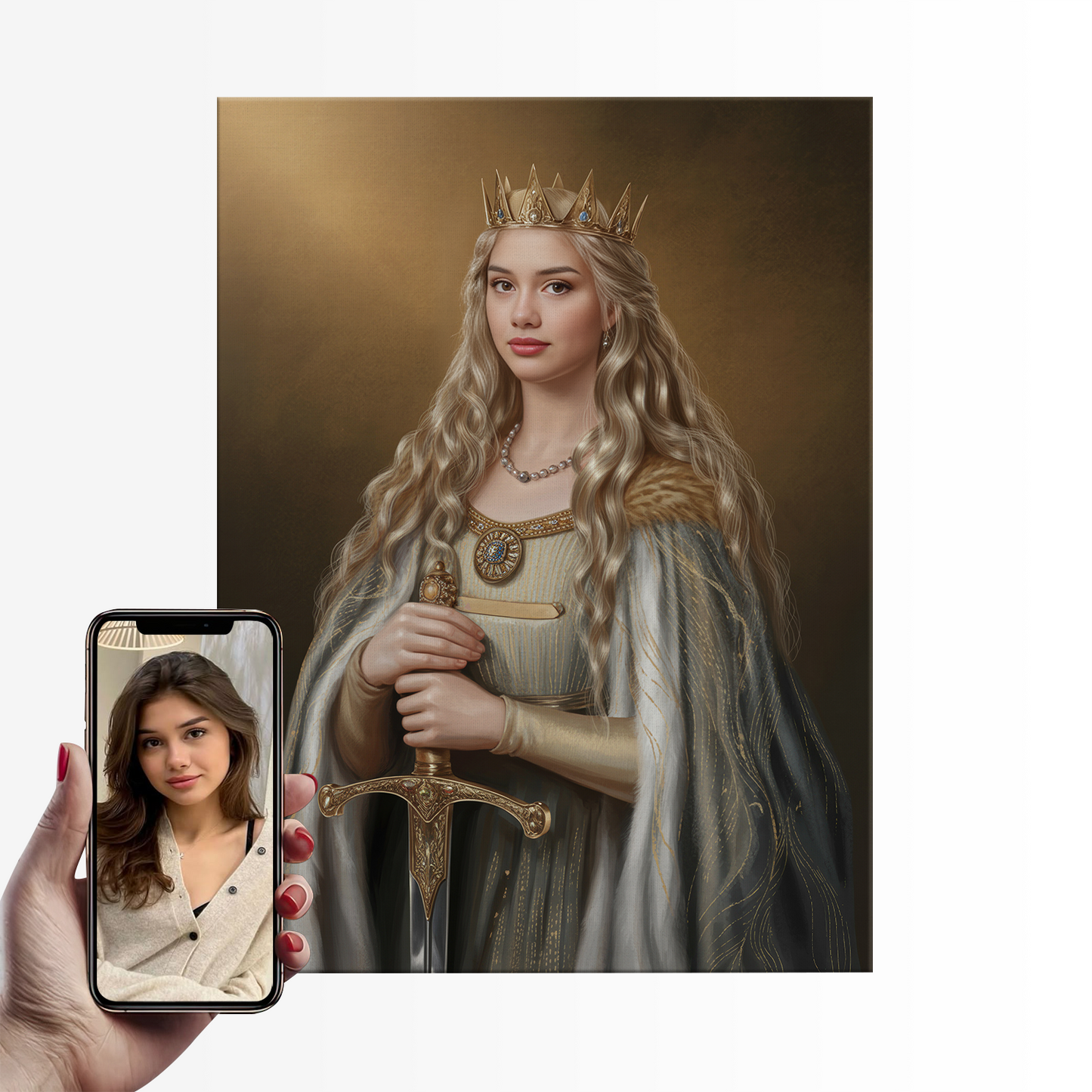 The Sword Queen|Custom Paint by Numbers Kit