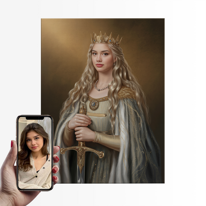 The Sword Queen|Custom Paint by Numbers Kit