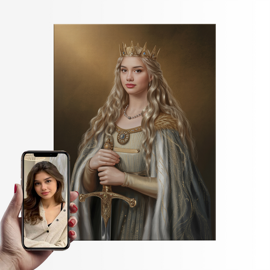 The Sword Queen|Custom Paint by Numbers Kit