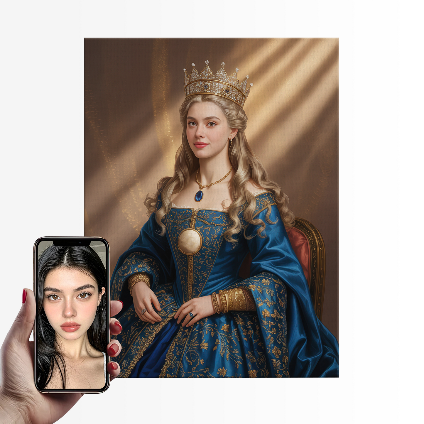 Sapphire Queen|Custom Paint by Numbers Kit