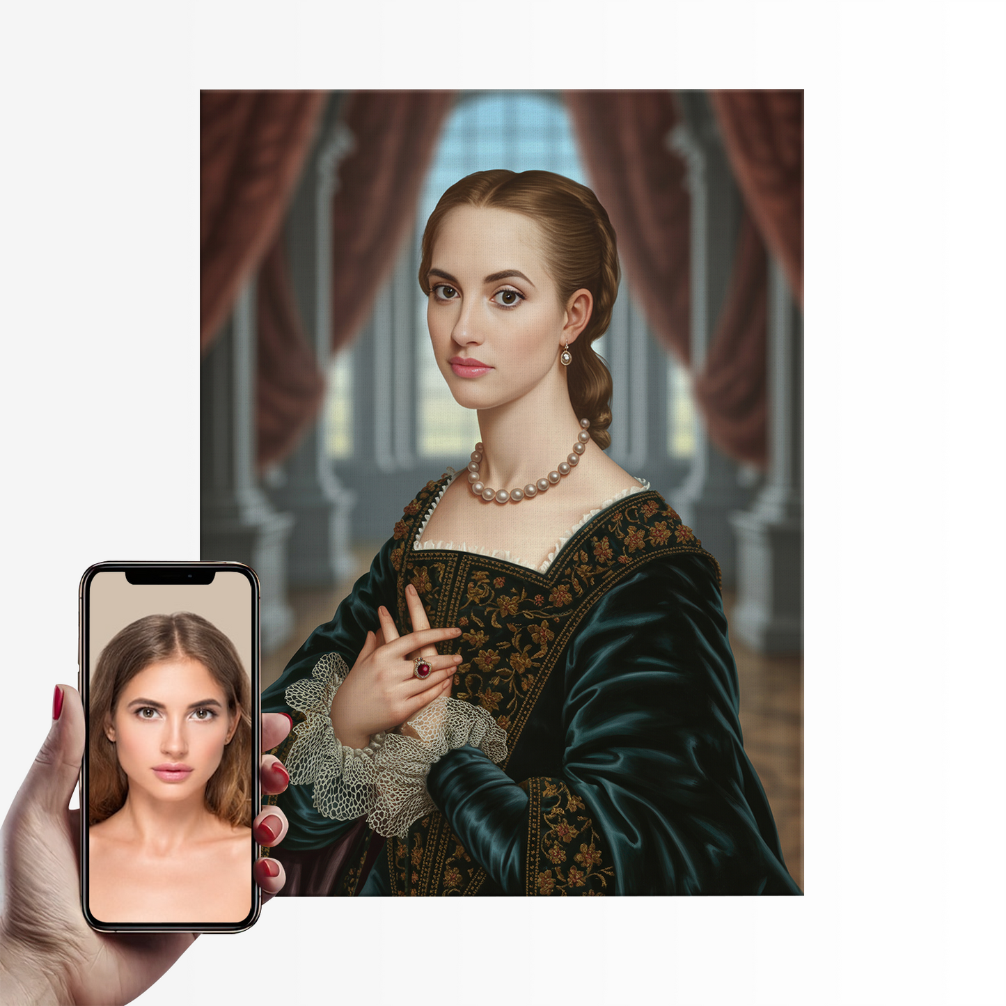 A Renaissance Portrait|Custom Paint by Numbers Kit