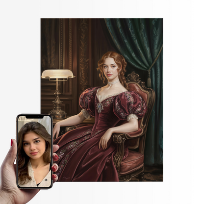 The Ruby Queen|Custom Paint by Numbers Kit