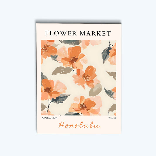 Honolulu Flower Market | Paint by Numbers Kit