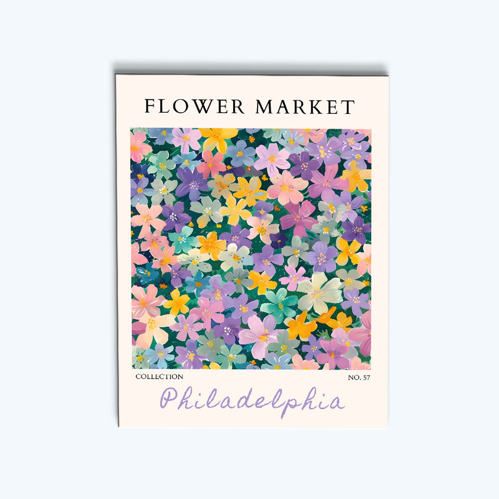 Philadelphia Flower Market | Paint by Numbers Kit