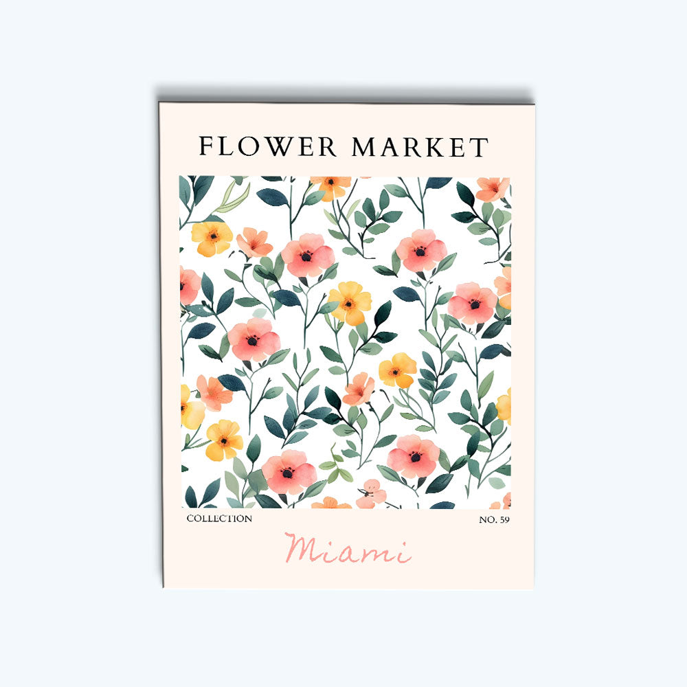 Miami Flower Market | Paint by Numbers Kit