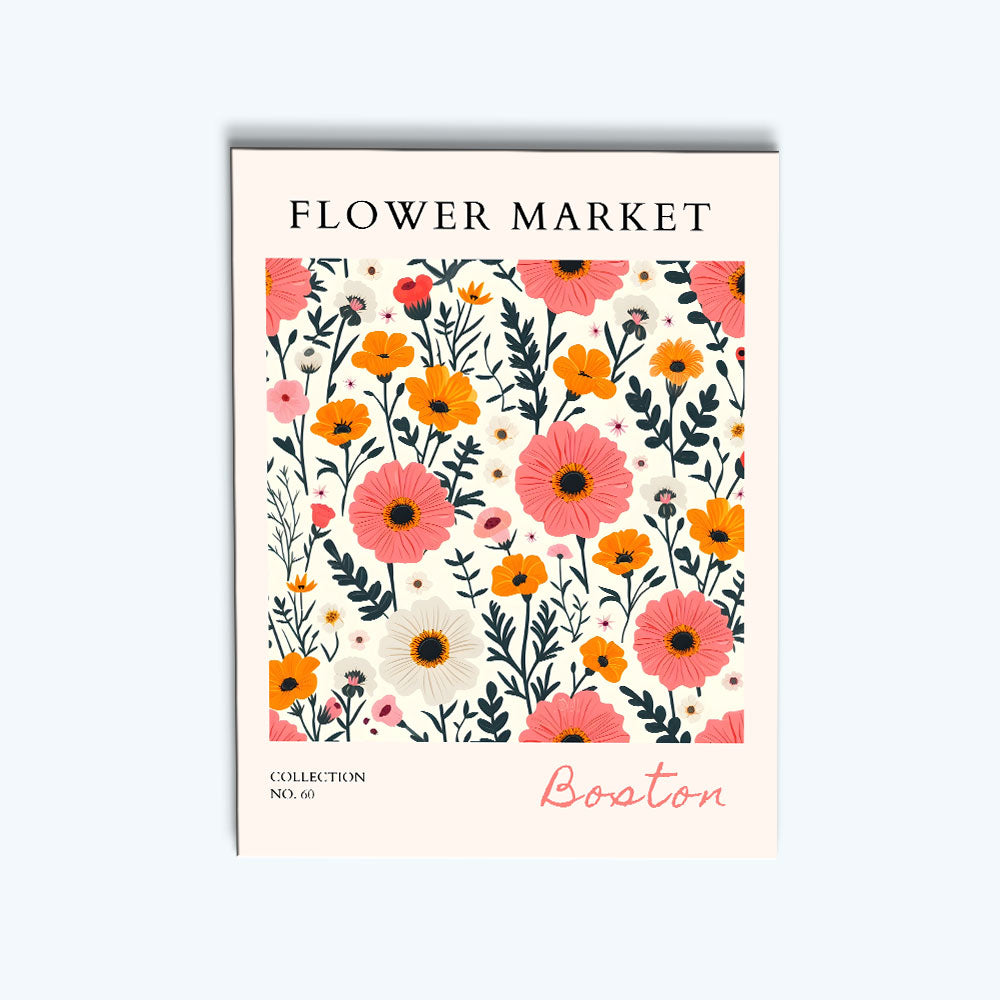 Boston Flower Market | Paint by Numbers Kit