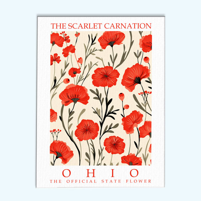 Ohio State Flower - Scarlet Carnation