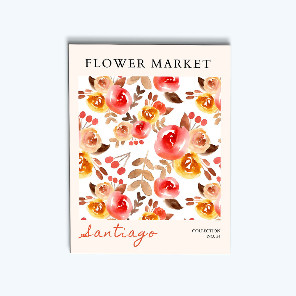 Santiago Flower Market | Paint by Numbers Kit