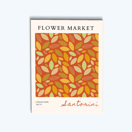 Santorini Fall Flower Market | Paint by Numbers Kit