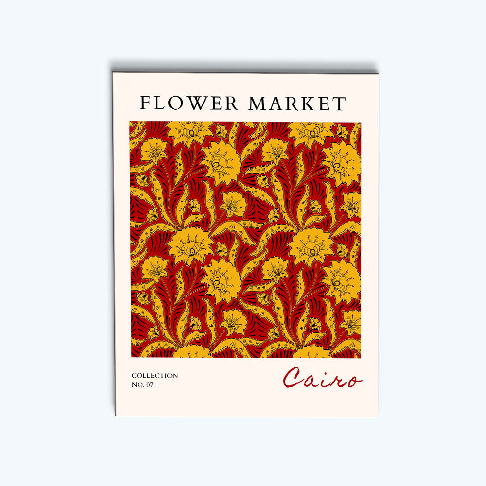 Cairo Flower Market | Paint by Numbers Kit