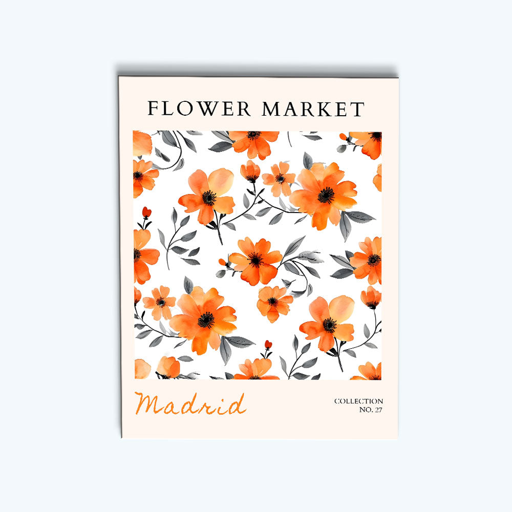 Madrid Flower Market | Paint by Numbers Kit