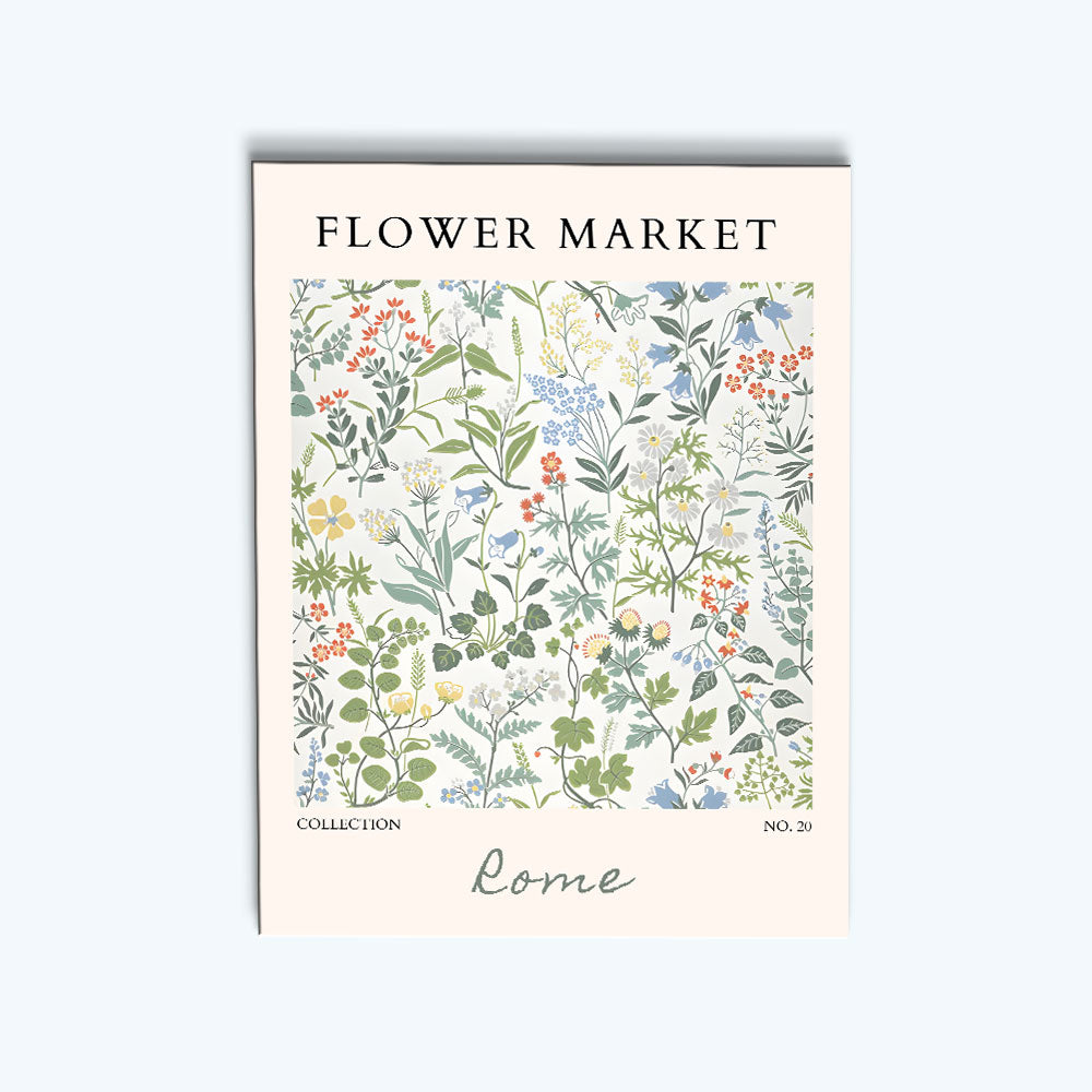 Rome Flower Market | Paint by Numbers Kit