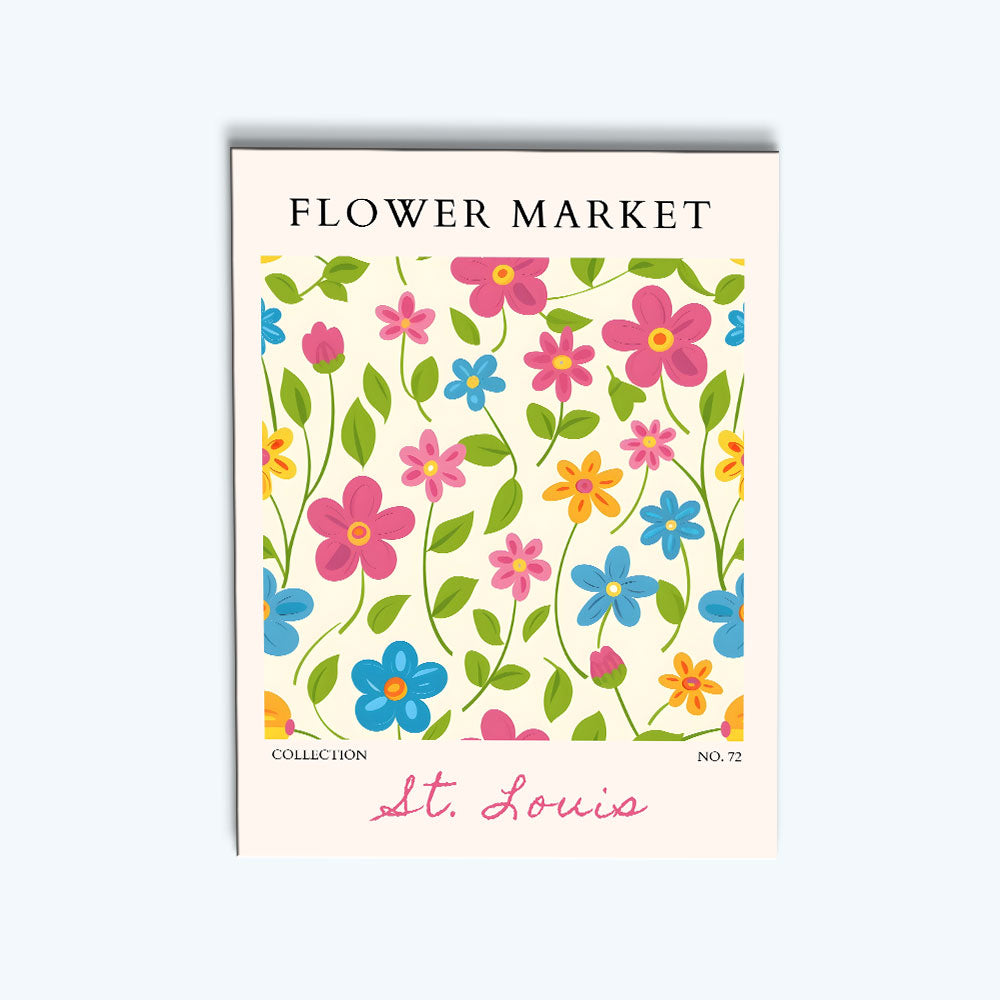 St. Louis Flower Market | Paint by Numbers Kit