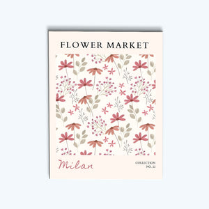 Mailänder Blumenmarkt | Malen nach Zahlen Set