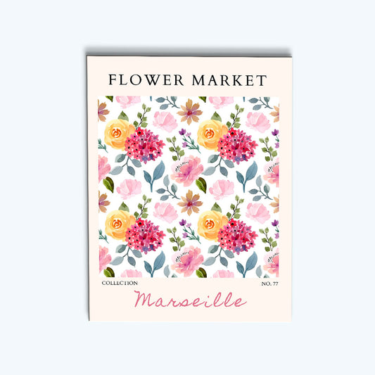 Marseille Flower Market | Paint by Numbers Kit