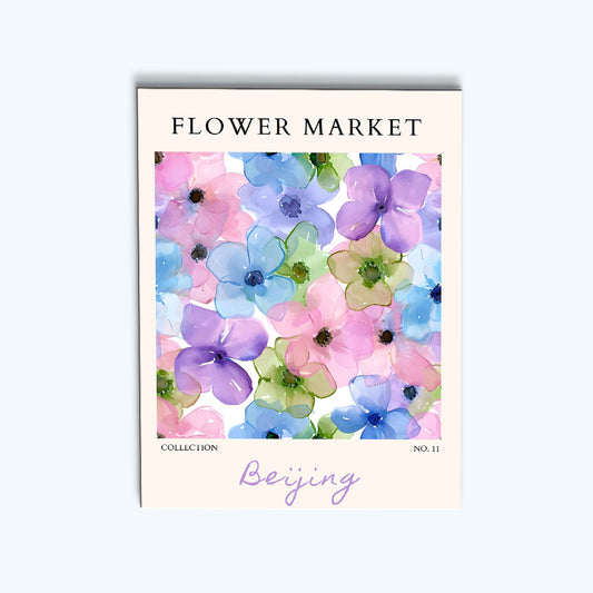 Beijing Flower Market | Paint by Numbers Kit