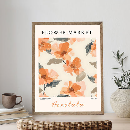 Honolulu Flower Market | Paint by Numbers Kit